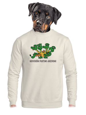 unisex mikina bez kapucne