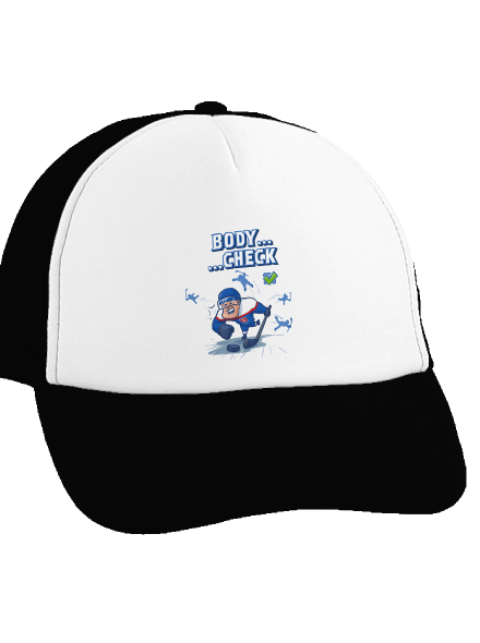 Body check šiltovka truckerka Black cap