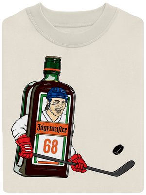 Jágrmeister unisex mikina bez kapucne Off White