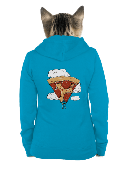 Pizzašutista dámska mikina na zips Blue Atol