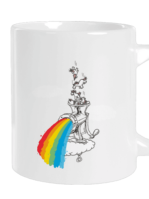 Ako vzniká dúha veľký hrnček White