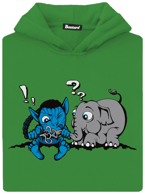 Error 501 detská mikina klokanka Kelly Green AWD