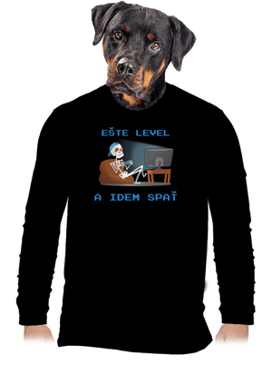 Ešte level pánske dlhý rukáv Black