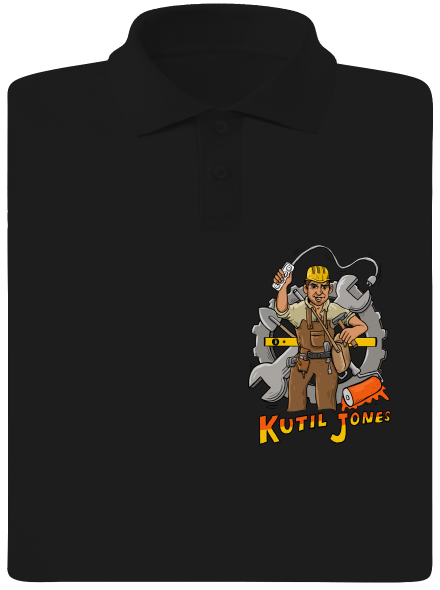 Kutil Jones pánska polokošeľa Black
