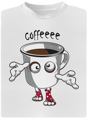 Zombie kafe pánske športové tričko White