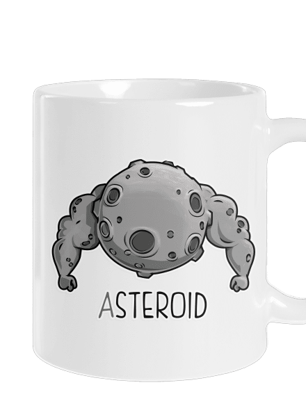Asteroid klasický hrnček White