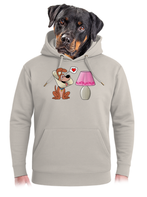 Zamilovaný pes unisex mikina premium Pastel Macchiato