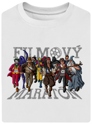 Filmový maratón unisex tričko oversized White