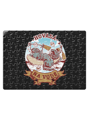 Hovädá na vode puzzle White