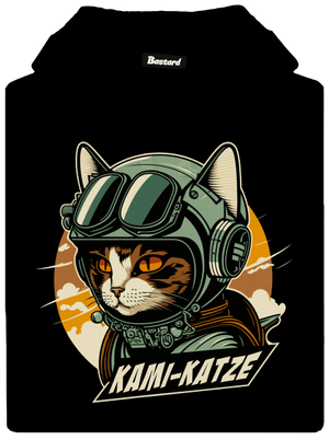 Kami-Katze dámska mikina klokanka Black