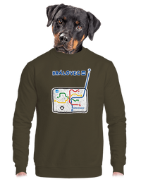 unisex mikina bez kapucne