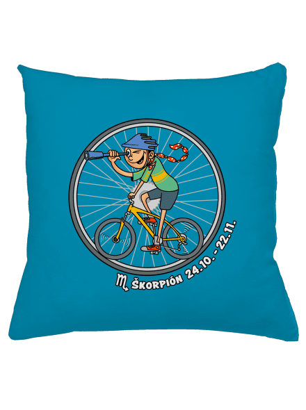 Cyklistický horoskop: Škorpión vankúš Blue Turquoise