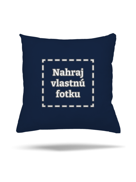 Vlastná potlač vankúš Dark Navy