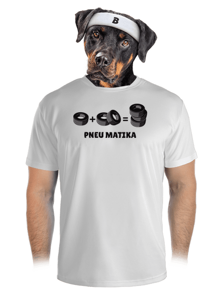 Pneu Matika pánske športové tričko White