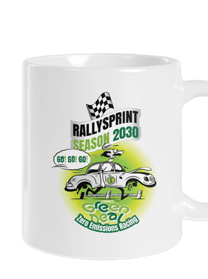 Rallysprint 2030 klasický hrnček White