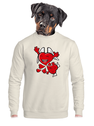 unisex mikina bez kapucne