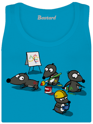 Pražský krtko - Trasa D dámske tielko klasické Blue Atol