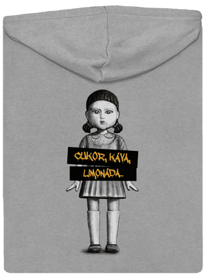 Cukor, káva, limonáda pánska mikina na zips Light Melange