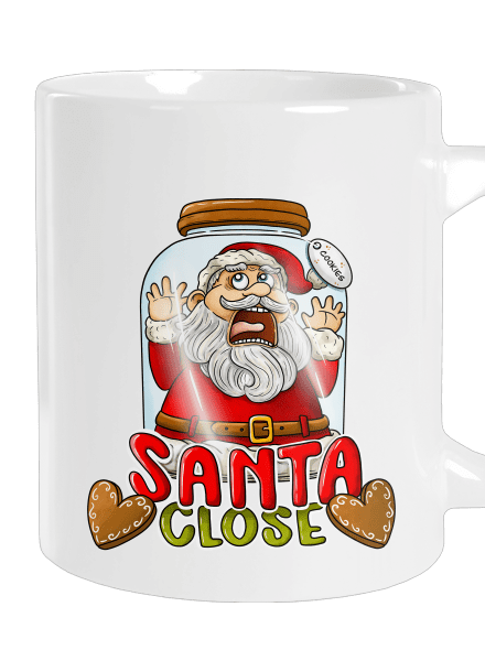 Santa Close veľký hrnček White