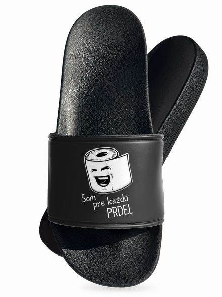 Prdel šľapky Black