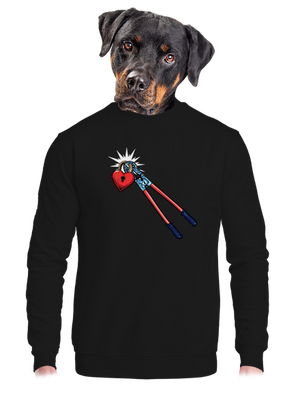 unisex mikina bez kapucne