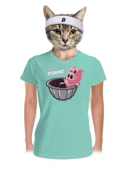 Vo forme dámske športové tričko Mint Mal