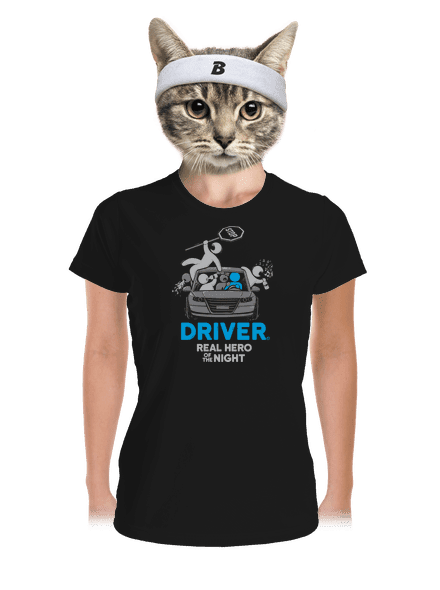 Driver dámske športové tričko Black