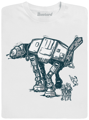 AT-AT pánske dlhý rukáv White