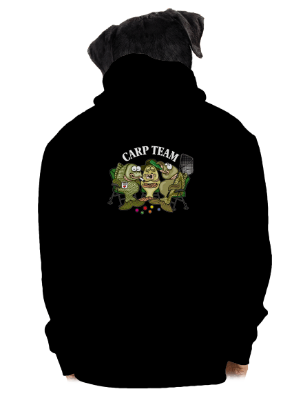 Carp Team pánska mikina na zips Black