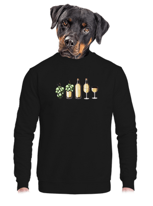 unisex mikina bez kapucne