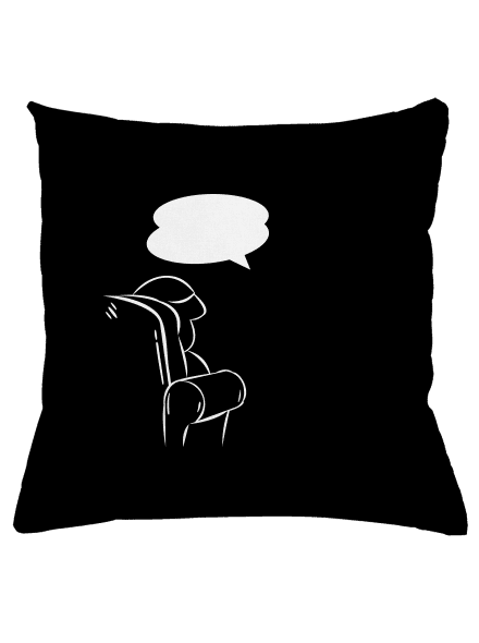 Alergény u psychológa vankúš Black