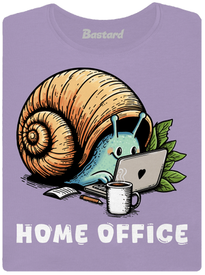 Slimákov home office dámske tričko s lemom Lavender