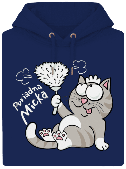 Macko a Micka unisex mikina premium Navy