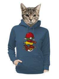 dámska mikina klokanka