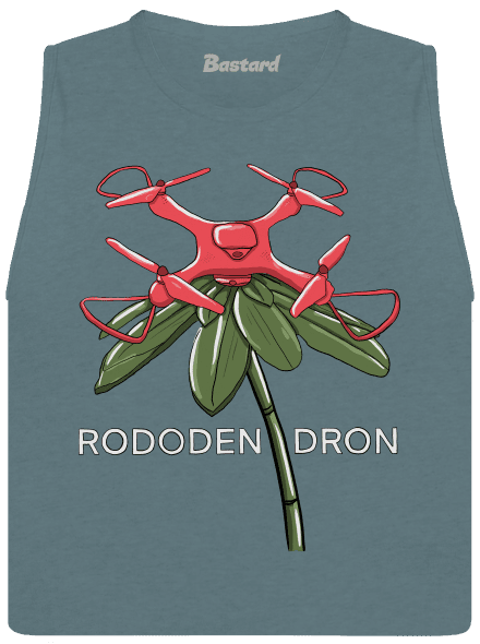 Rododendron dámske tielko voľné Heather Deep Teal