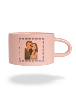 Ghibli efekt z vlastnej fotky hrnček makronka Pink Macaron