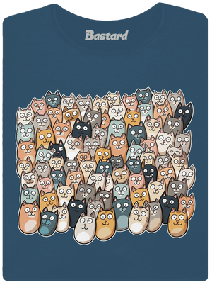 Nájdi čerta dámske tričko prémium Petrol Blue