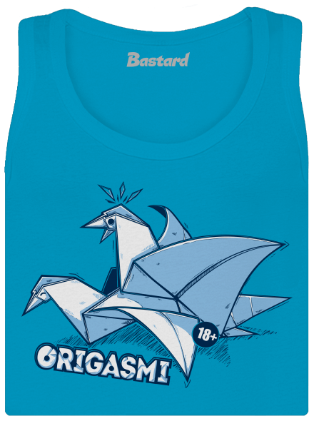 Origasmi dámske tielko klasické Blue Atol