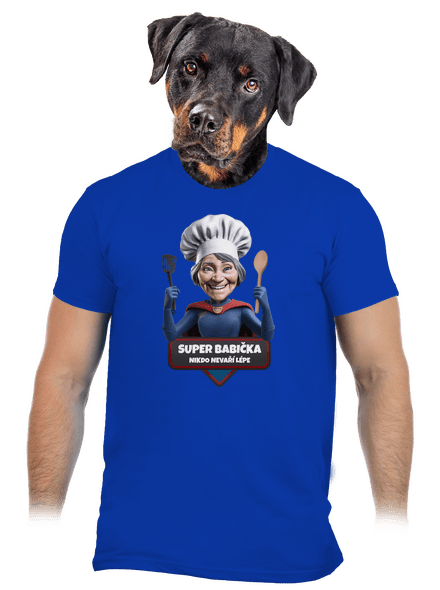Super babička pánske tričko Royal Blue