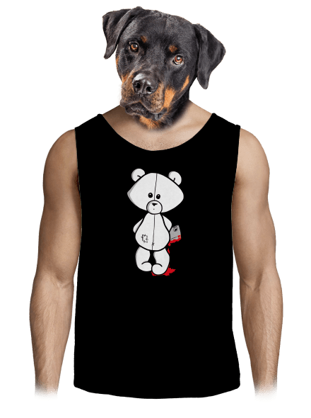 Méďa zabijak pánske tielko Black