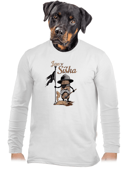 Jan Šiška pánske dlhý rukáv White