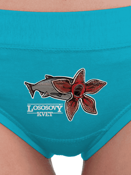 Lososový kvet dámske nohavičky Turquoise