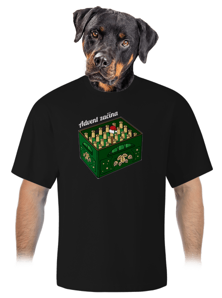 Advent začína unisex tričko oversized Black