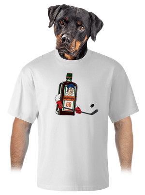 Jágrmeister unisex tričko oversized White