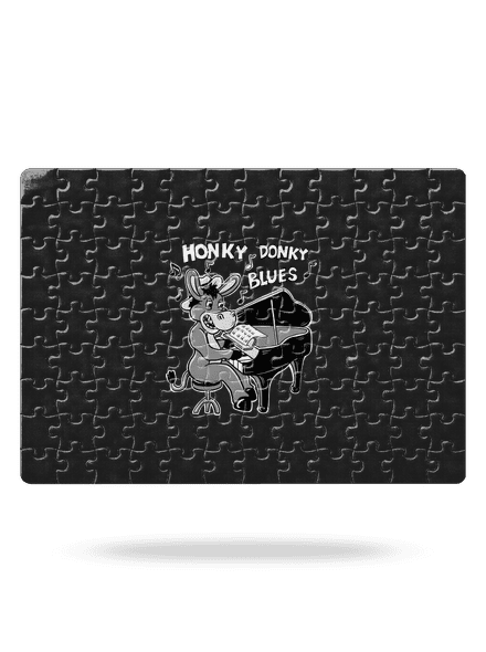 Honky donky blues puzzle White