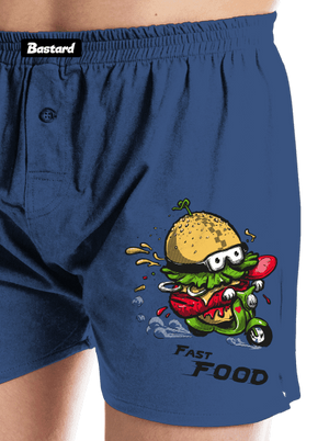 Fast Food pánske trenky Blue