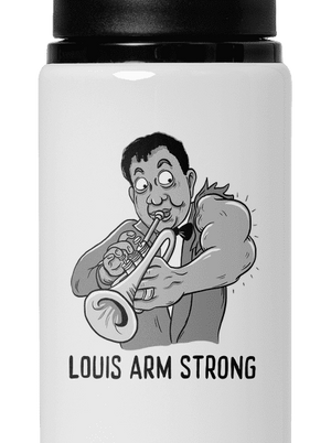 Louis Armstrong flaša na vodu White
