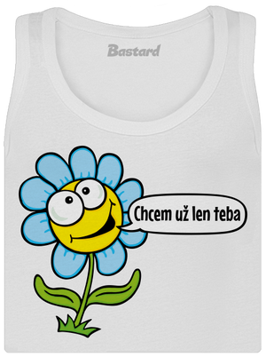 Chcem už len teba dámske tielko klasické White