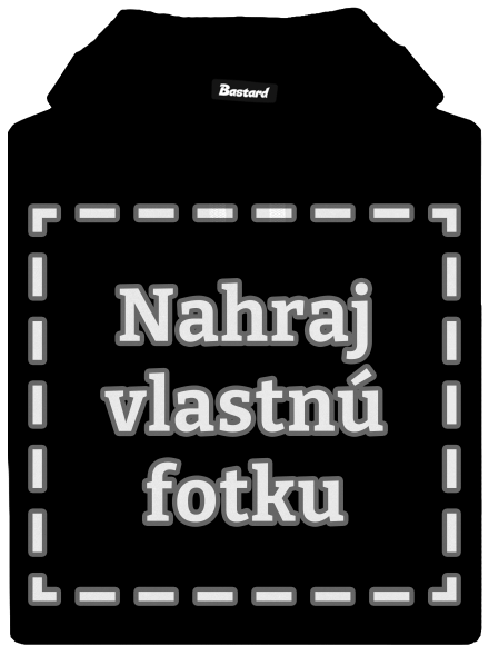 Vlastná potlač pánska mikina klokanka Black