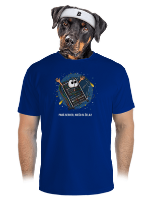 Padá server pánske športové tričko Royal Blue Mal